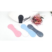 [캐디천사]골프 볼마커 양면클립 햇클립 /골프악세사리 캐디용품 골프용품 파크골프 볼마크, 간지양면클립-화이트