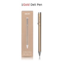 샤오미 델리 메탈 사인펜 젤 잉크 펜 서명 스타일 PREMEC 부드러운 리필 미쿠니 일본 잉크 카네타 OEM 블랙 블루 잉크 9.5mm, 1 Gold Metal Pen