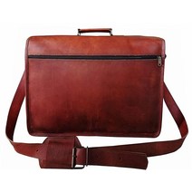 VINTAGE COUTURE 45.7cm(18인치) 정품 비즈니스 가죽 노트북 메신저 백 (40.6cm(16인치) 브라운) 브라운 40.6cm(16인치) 맥북케이스 1305797