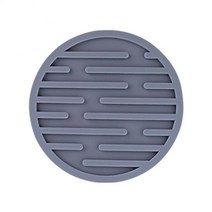 10cm 다채로운 실리콘 컵 받침 라운드 내열성 차 컵 매트 음료 커피 잔 유리 음료 홀더 패드 장식 테이블 매트 269, 회색