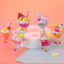 캠아웃도어 아이스크림 수제 슬라임 메이커 세트 6개 말랑이 메이커 클레이 말캉이메이킷 만들기 액체괴물, 모델A 슬라임 아이스크림 세트