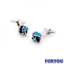 Foryou3416 블랙앤 블루 스톰 커프스 버튼 넥타이핀 정장소품 커프링크스