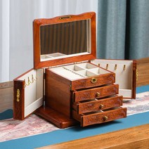 원목 예물 보석함 정리함 보관함 쥬얼리 고급함, 상세 페이지 참고, D