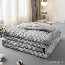 TANC BestStar 세탁이 가능한 면 전체 얇은 여름이불, 블루줄무늬150*200cm
