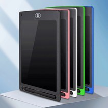 LCD 전자칠판 메모패드 8.5인치 그림패드 전자 그림판 노트 미니칠판 낙서장 메모보드, 화이트(12인치)