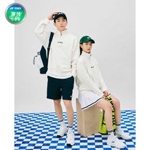 요넥스 235TL001U 테니스 하프집업 맨투맨 아이보리