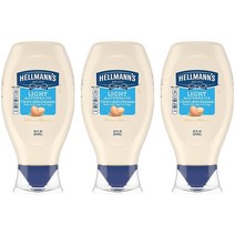 [헬만라이트마요네즈] 헬만 라이트 마요네즈 591ml 3팩 HELLMANN'S Light Mayonnaise