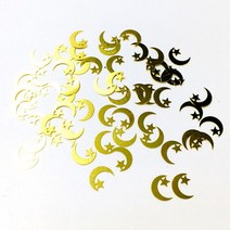 우드 필러 코킹 실리콘 월드 1 박스 반짝이 금속 프레임 UV 에폭시 수지 쥬얼리 필러 DIY 공예 네일 아트, 19 Moon Star