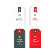 [캔들이케아] 크리스마스 눈꽃 택 4종세트 2장