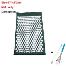 지압 슬리밍 편두통 소화안될때 손 발 바닥 수기치료 요가 스트레스 통증 완화 마사지 매트, 블랙