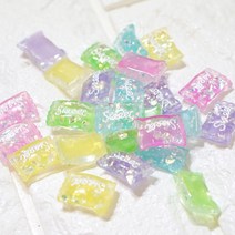 캔디 파츠 10개 슬라임재료 파츠, 보라