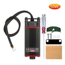 cnc 조각기 레이저 소형 미니 업그레이드 5500mW 레이저 모듈 헤드 450nm 블루 절단 기계 CNC DIY 목재 마, 02 Black 10W