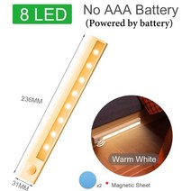 조개 무드등 벽걸이형 터치 꽈배기 전선 모닥불 집게 등 우드 식탁 원목 벽난로 붙이는 led 야간 조명 smart pir 모션 센서 무선 야간 램프 침실 장식 빛 감지기 벽, 따뜻한 흰색 23cm