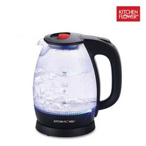 키친플라워 룩스 글라스 전기주전자 KEK-GF171G(1.7L)