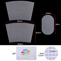프리미어울실 뜨개질 액세서리 및 직조 플라스틱 메쉬 시트 리본/양모/실 DIY 가방 바느질 바늘로 쉬운 니트 도우미, CHINA, bag C, [01] bag C