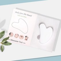 도자기 괄사구아샤 구아슈 스크레이퍼 얼굴 마사지 페이셜 스킨 케어 페이스 롤러 제이드 스톤 과샤 마사지, 09 White(Box)