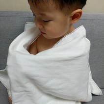 반애썸 무형광 소창수건 먼지없는 아기 목욕타올, 1장, 정련(바로사용) 4겹 샤워수건(43*88cm)/자수