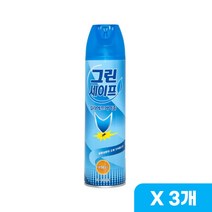 일명제약 그린세이프 킬라에프 에어졸 레몬향 400ml 모기스프레이, 3개