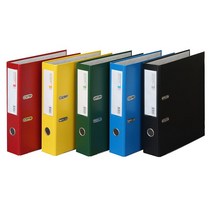 문화 A4 2공 레버아치바인더 폭7cm 홀간격8cm B840-7 파일 서류철, 흑색