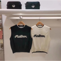 잡꼬바 여성 봄 가을 골프웨어 라운드넥 골프 조끼 베스트