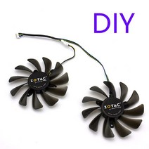 커스텀수냉 pc 쿨러 게이밍 오리지널 DIY 95mm GAA8S2U ZOTAC Geforce GTX1080 Ti GTX 1080Ti 앰프 에디션, 02 DIY