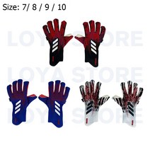 A18 프레데터 축구 골키퍼 장갑 축구 Guantes De Portero Luvas De Goleiro de futeball 손가락 안전 보호|Goalie Gloves|, 1개, white black