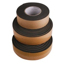[풀리줄리] EVA 스펀지 문풍지 쿠션 보호 테이프 흑색 폭 25mm 단면 스폰지테이프 두께선택, 두께10mm
