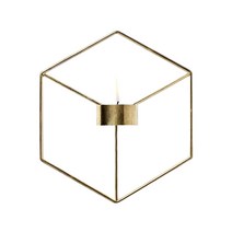 3D 기하학 촛대 금속 벽 촛대 Sconce Tealight 북유럽, type3