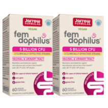 (배송비무료) 1+1 자로우 포뮬러스 펨 도피러스 유산균 50억 CFU 60 베지캡슐, 2개, 2개