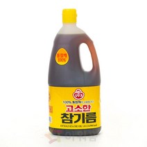 고소한참기름 오뚜기 1.8ℓ, 단품, 단품