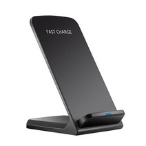 고속 충전기 무선 30W QI 무선 충전기 빠른 3.0 아이폰 8 10 xr에 삼성 S9 S8 2 코일 스탠드 5V/2A & 9, 01 30W Black