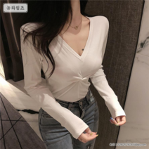 트임 니트 여성 꼬임 니트