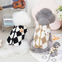 강아지 수면조끼 겨울 반려견옷, 블랙 / XL