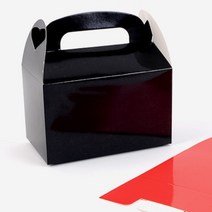 유광 케이크 한조각 포장 손잡이 선물 상자 박스 검정 흰색 금색 은색 빨강 파랑 색상선택 10개입, 블랙 10개입