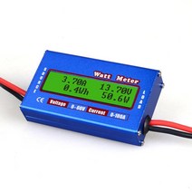 적산전력계 계량기 미터기 전자식 전력측정기 digital lcd display blue dc 60v 100a balance voltage 배터리 전력 분석기 watt meter
