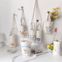 보부상가방 핸드메이드 스마일 에코백 토트백 보조실내화가방