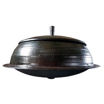 죽마고우 들기름으로 길들인 대형 무쇠가마솥 38cm-67cm, 블랙, 길들인 대형가마솥 46cm(중심61)
