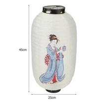 일식가게 동양 일식인테리어 랜턴 등10 인치 일본어 랜턴 방수 천 전통 일본식 교수형 랜턴 축제 파티 스시, 15 T