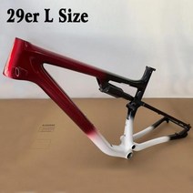 폴샥mtb 초경량 1840g MTB 매트 자전거 프레임 풀 서스펜션 29er T1000 카본 산악 XC 부스트 148mm 사이클링, Red and White+Frame 200x50 Sho