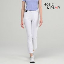 홀릭앤플레이 여성 세미 부츠컷 골프바지 HC2WPT009WH