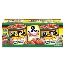Ro-tel Diced Tomatoes & Green Chilies 로텔 토마토 앤 그린 칠리 283g x8캔, 1팩