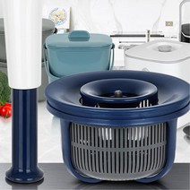 주방용품 악취방지 잔반처리 음쓰통 매장 창고 거치 홀더 캠핑장 식당 카페, 음식물쓰레기통 화이트