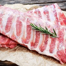 미국산 돼지 스페어립 돈스페어립 통바베큐 원육 갈비찜용 도매 식당 업소용, 원육 덩어리 4.6~4.8kg