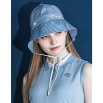 헤지스골프 BRITISH CLASSIC 경량 귀달이 버킷햇, 블루