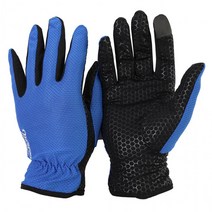 고급 봄장갑 쿨 메쉬 반장갑 등산 스포츠 운전 바이크 쿨 자전거 자외선 차단 패션, 반장갑_L_블루