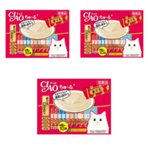 이나바 챠오 츄르 고양이 간식, 01.참치 버라이어티, 560g, 3개