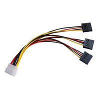 SATA 전원 스플리터 어댑터 케이블 4 핀 IDE에서 3XSATA 1 ~ 3 SATA 전원 와이어