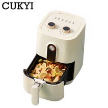 보부상민호 소형 대용량 에어프라이어CUKYI-가정용 대용량 프리 전기 프라이어 220V 1400W 연기 없는 비 스, 한개옵션0