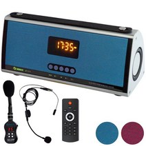 DY-1004 휴대형 블루투스 앰프 스피커 강의 행사 무선마이크 (타입/칼라선택)- STM, BLUE, 기본B타입+헤드마이크