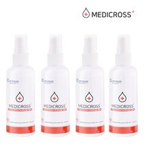 메디크로스 100ml X 2개 살균소독제 간편 휴대용 소독수 친환경, 2set+손소독제